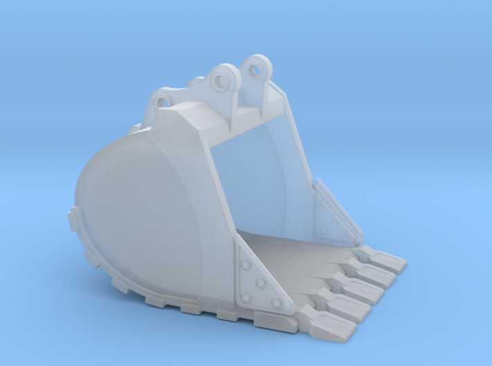 1:50 54&quot; Bucket+Spade teeth for Hitachi ZX250 3d printed