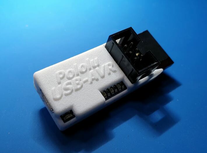 Pololu USB AVR Programmer V2.x - Case - v1.1 3d printed White Processed Versatile Plastic