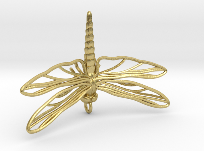 Dragonfly Pendant Large 3d printed 