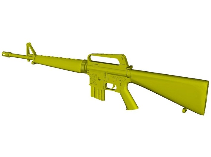 1/16 scale Colt M-16A1 rifle w 20rnds mag x 1 3d printed
