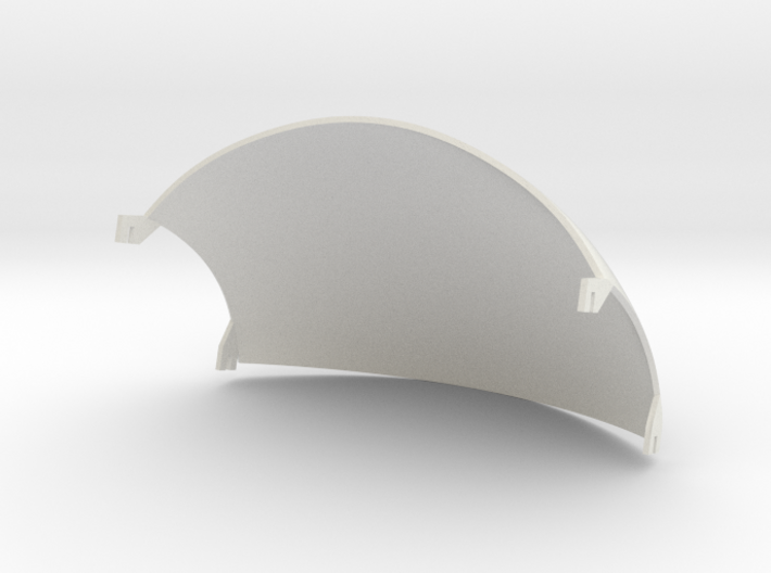 Guy helmet wire plate - 2mm shell 3d printed