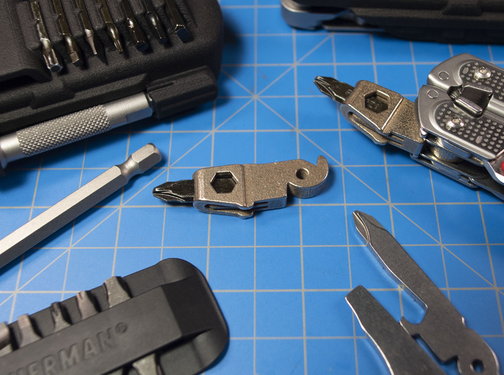Flat Bit Holder Mod for Leatherman FREE P4 P2 (62T6D498Q) by ZapWizard