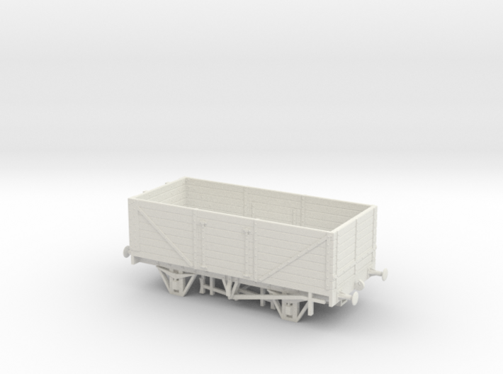 Private Owner Wagon: 18ft, 7 Plank, Side+End Doors 3d printed 