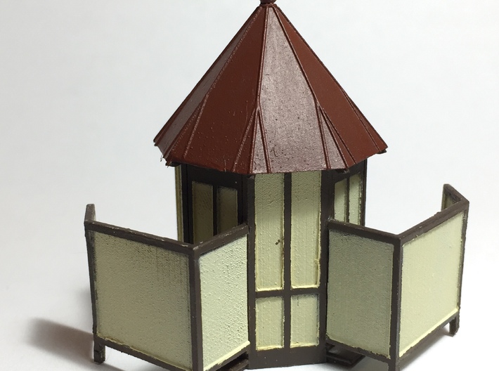 HO Reading Outhouse - Plain Roof 3d printed 