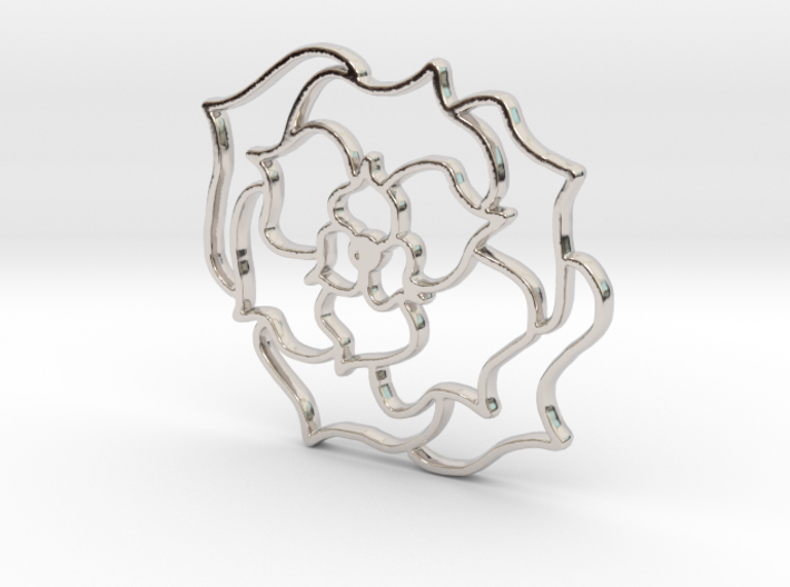 Chaos Flower Medallion / Pendant / Keychain / Orna 3d printed