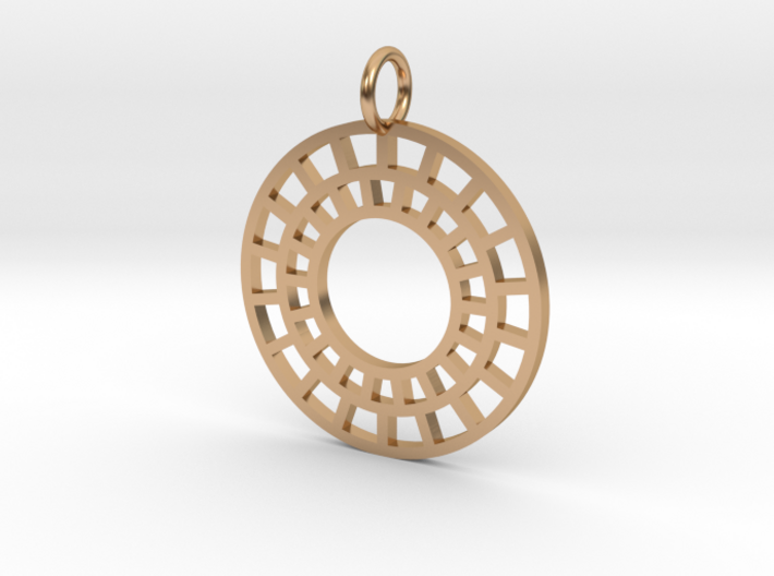 GG3D-040 3d printed Geometric origami Chinese pendant