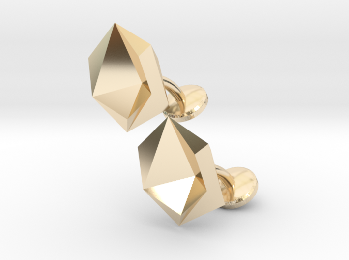 Cufflinks Origami 3d printed