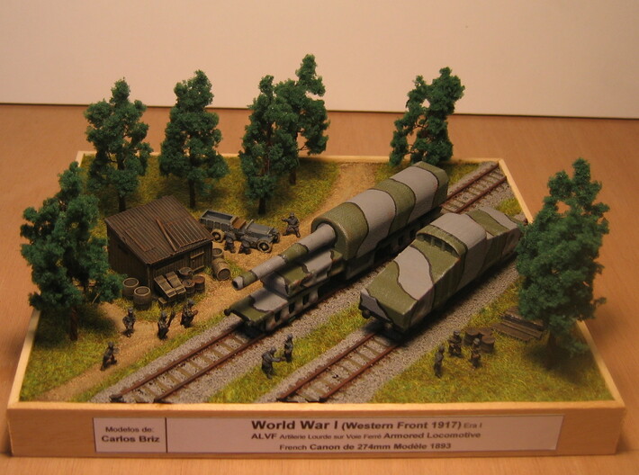 alvf ww1 armoured loco 1/144 3d printed