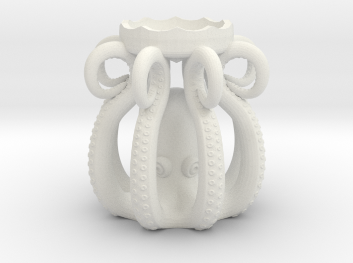 Plastic Octopus Candle Holder 3d printed