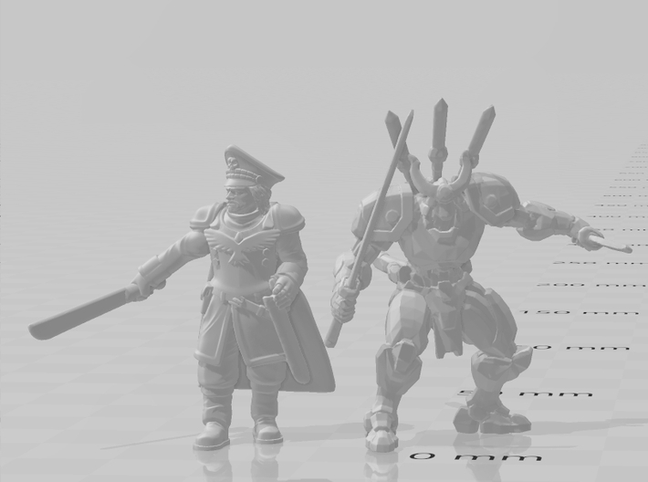 Mecha Samurai 1/60 miniature for games and rpg 3d printed 
