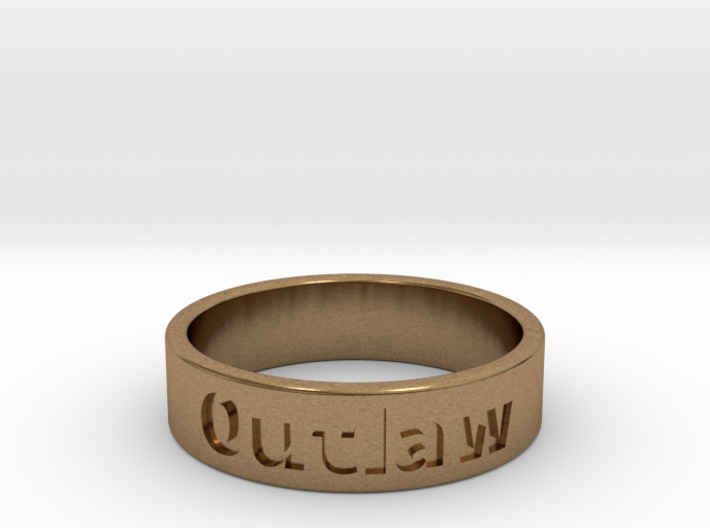 Outlaw Mens Ring 22.2mm Size13 3d printed