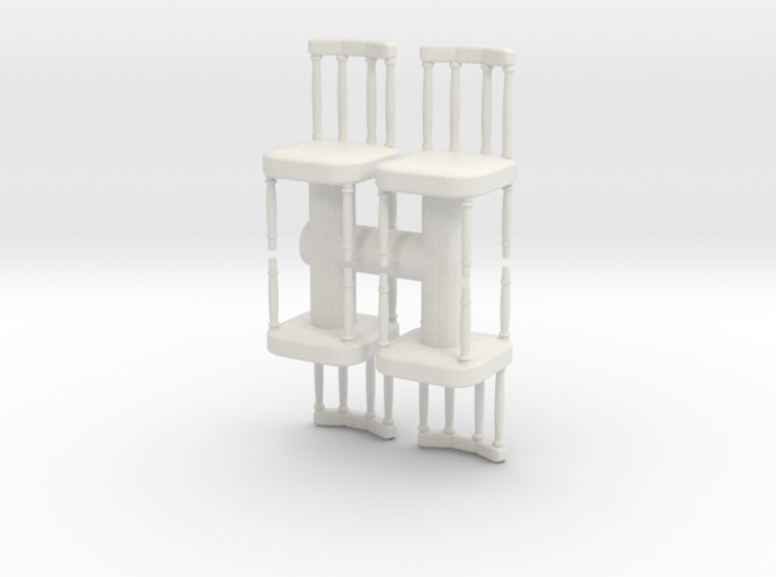 Antique Chair (x4) 1/43 3d printed