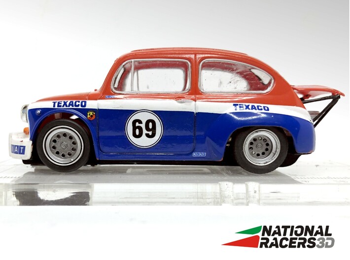 Chassis - SCX ABARTH 1000 TC (Inline AiO) 3d printed 
