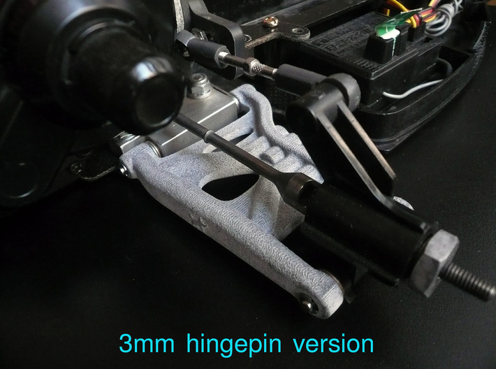 B3 Dyna Storm rear suspension arm 3d printed 3mm Hingepin Version