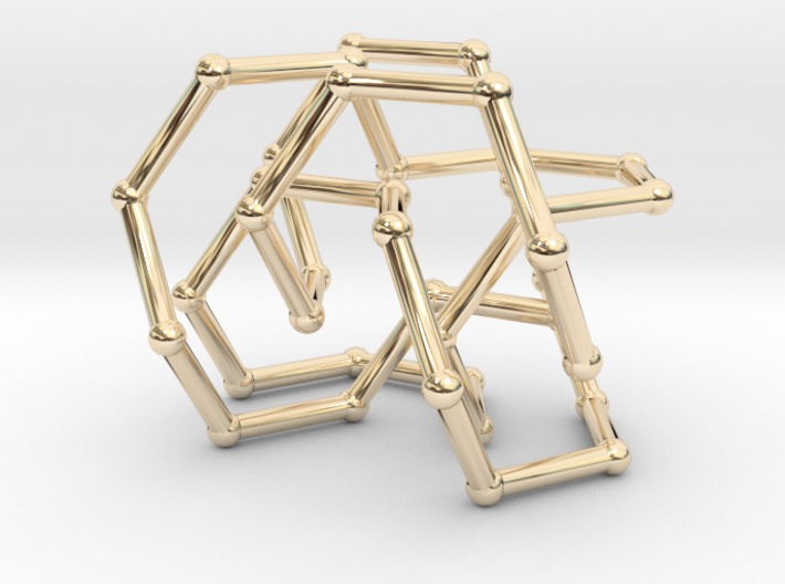 Pretzel knot in FCC lattice 3d printed