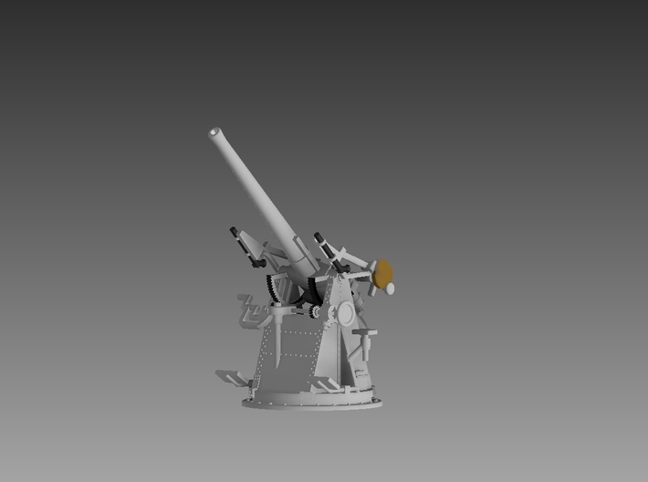 QF 3&quot; 20 cwt AA Gun 1/48 3d printed