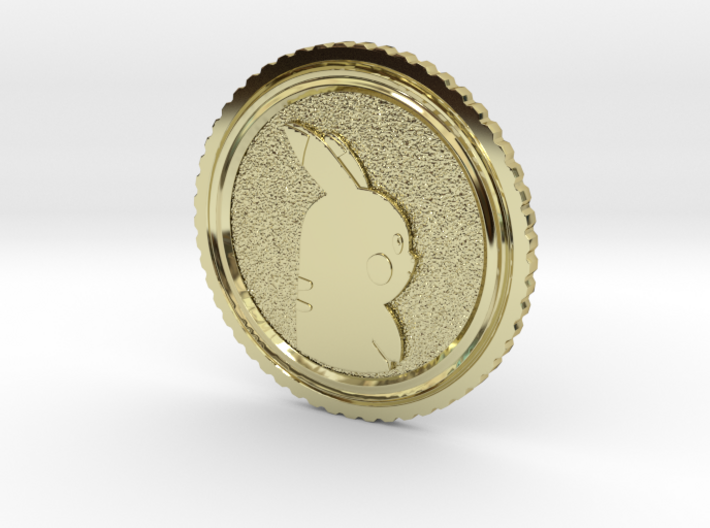 PokeCoin 3d printed Wait you want it in actual gold? Are you made of money?