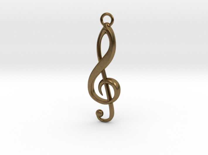 Violin Key Pendant 3d printed pendant