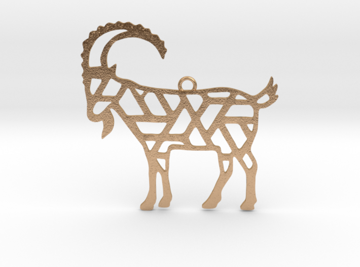 Year Of The Goat Charm 3d printed