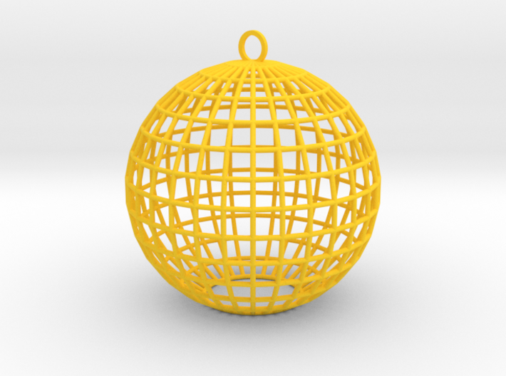 contemporary bauble ornament 3d printed