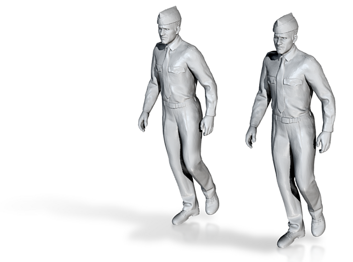 WW 2 Army Infantry Standing Pose 1 3d printed