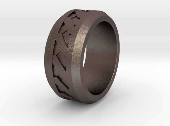 Men's X-Band Ring (Smooth) 3d printed