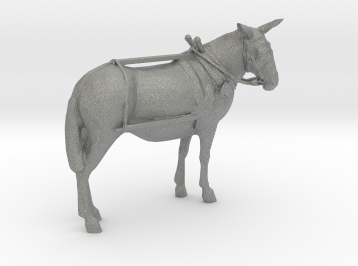 S Scale Mule with harness 3d printed This is a render not a picture