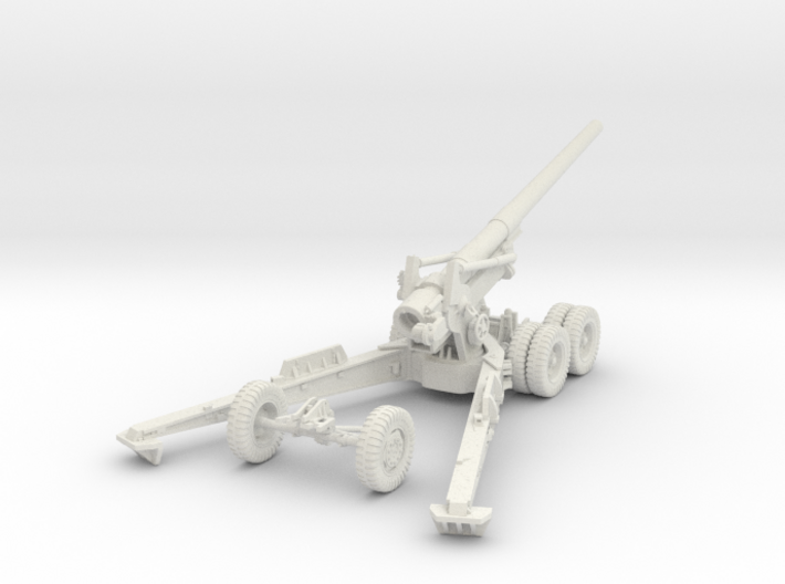 1/48 US 155mm Long Tom Cannon Open Fire Position 3d printed