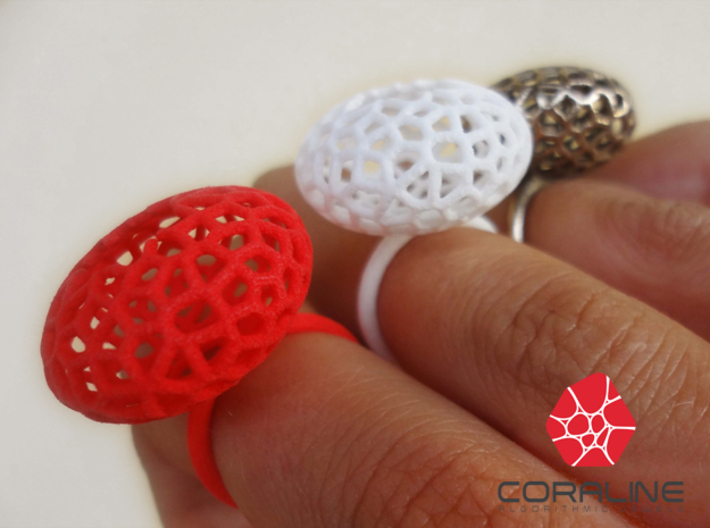 Star Coral Ring sz 6 3d printed 