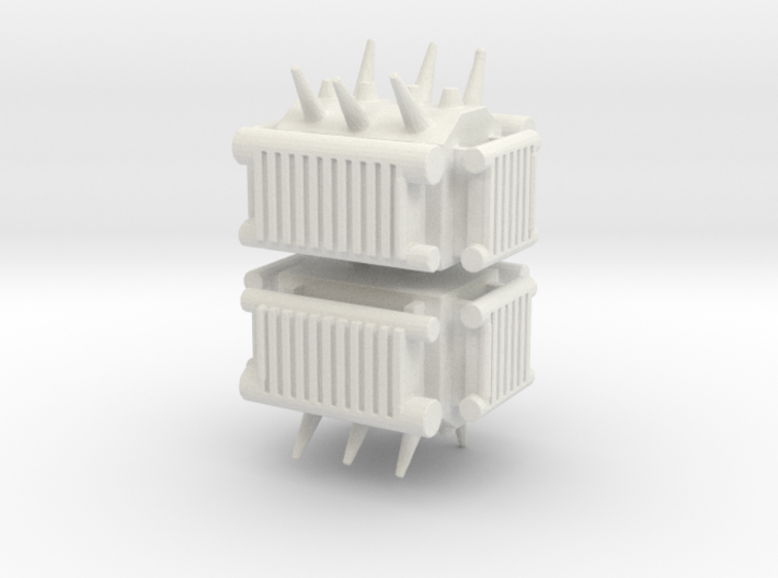 Electrical Transformer (x2) 1/220 3d printed