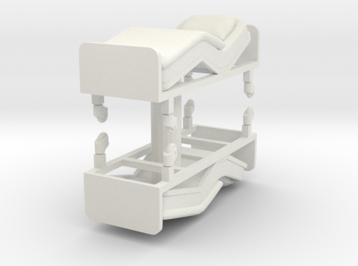 Hospital Bed (x2) 1/72 3d printed