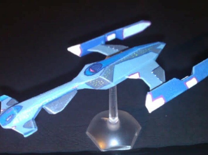 1/1000 Serpens Cruiser Forward Hull (part #1 for k 3d printed Painted 1/2500 version (1/1000 and 1/2500 are identical)