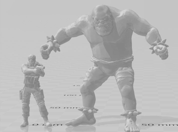 Resident Evil Ndesu giant 55mm miniature games rpg 3d printed 