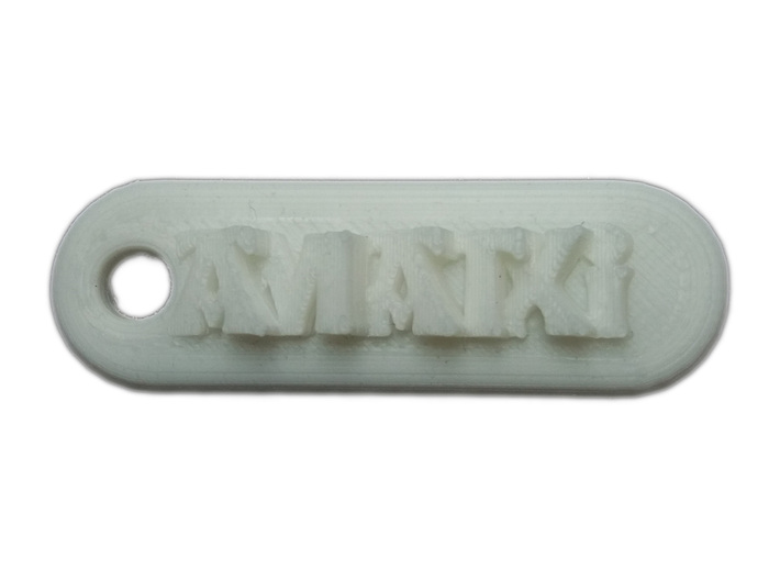 AMATXI Personalized keychain embossed letters 3d printed 