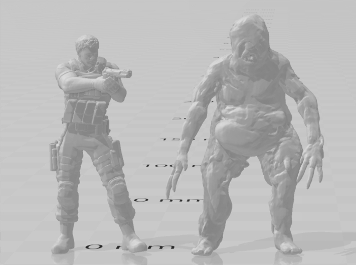 Resident Evil Fat Molded miniature for games rpg 3d printed 