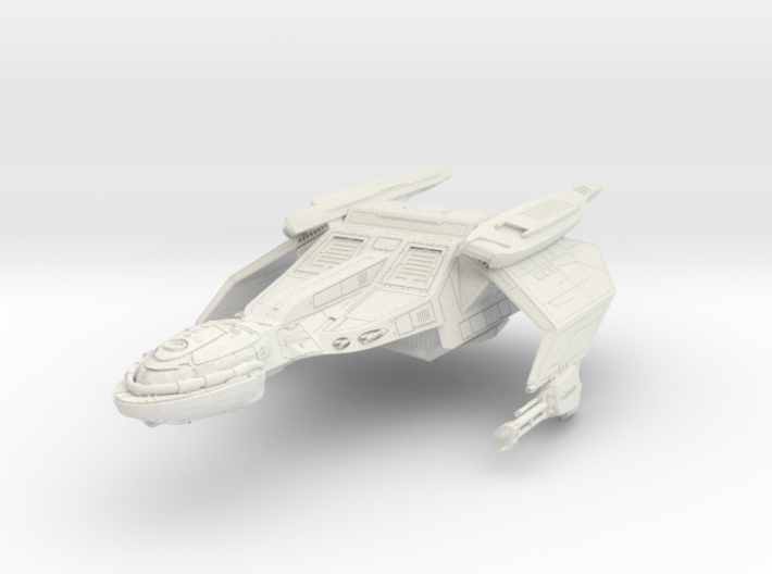 Klingon F-17D WindDragon Assault Ship Wings Down 3d printed