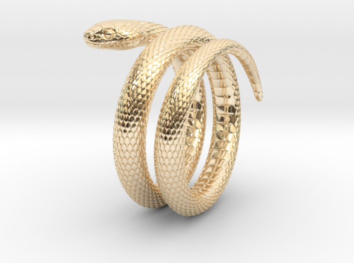 Snake Ring_R01 3d printed