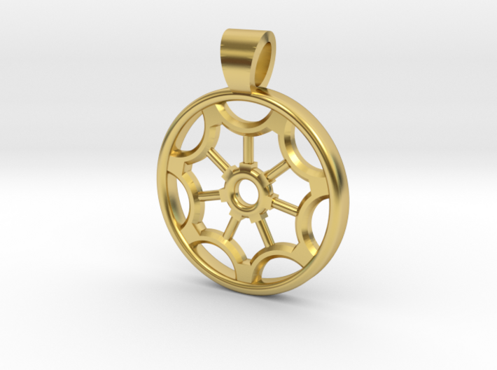 Rosette type 2 [pendant] 3d printed