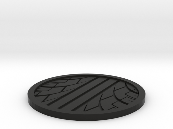Tire Track Coaster 3d printed