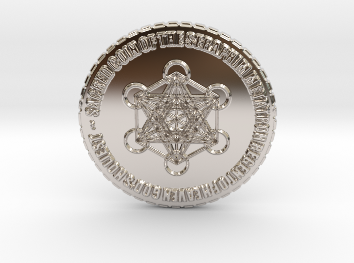 Sacred Coin of Metatron Seraphim of Heaven 3d printed