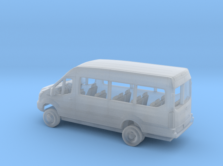 1/87 2018 Ford Transit Mid Roof Extended Van 3d printed