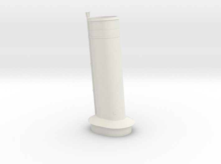 1/72 USS Quincy or USS Vincennes Aft Funnel 3d printed