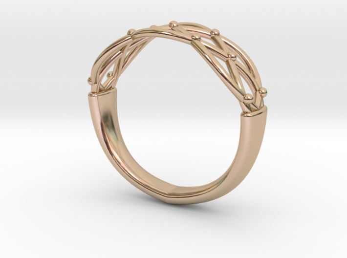 Celtic Weave Ring 3d printed