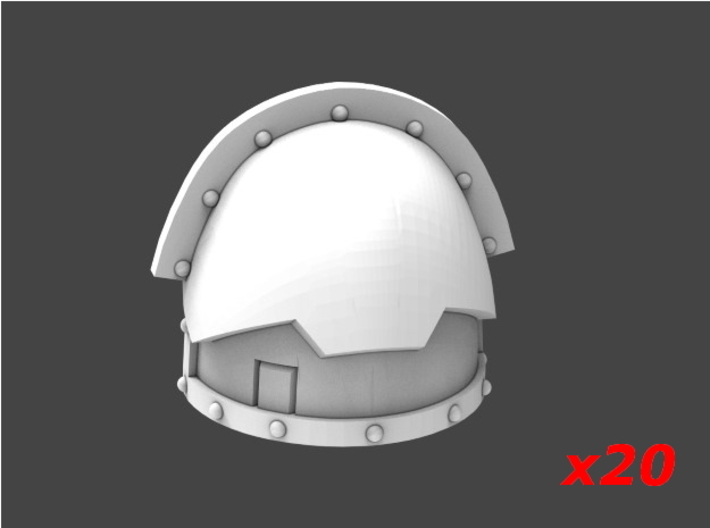 Blank Reinforced Shoulderpads x20 3d printed