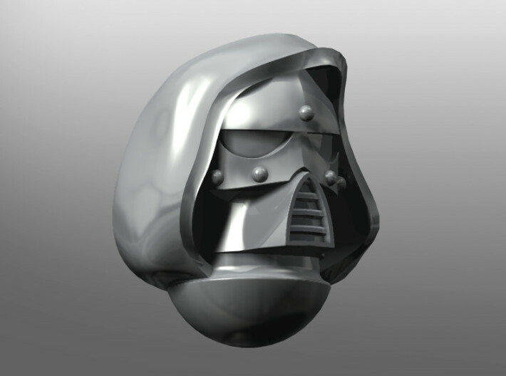 Chronos pattern Helmet (with hood) 3d printed