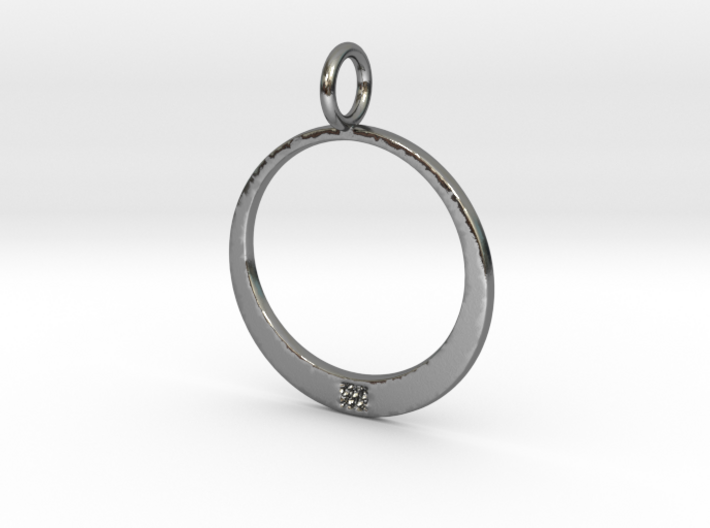 LKP Women's oval pendant 3d printed