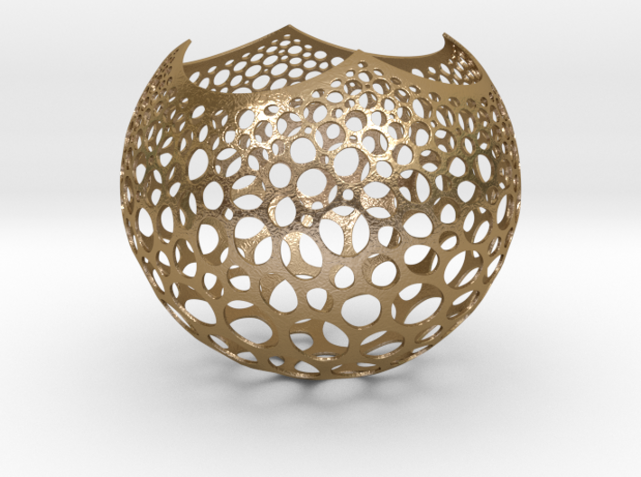 Stereographic Voronoi Sphere 3d printed