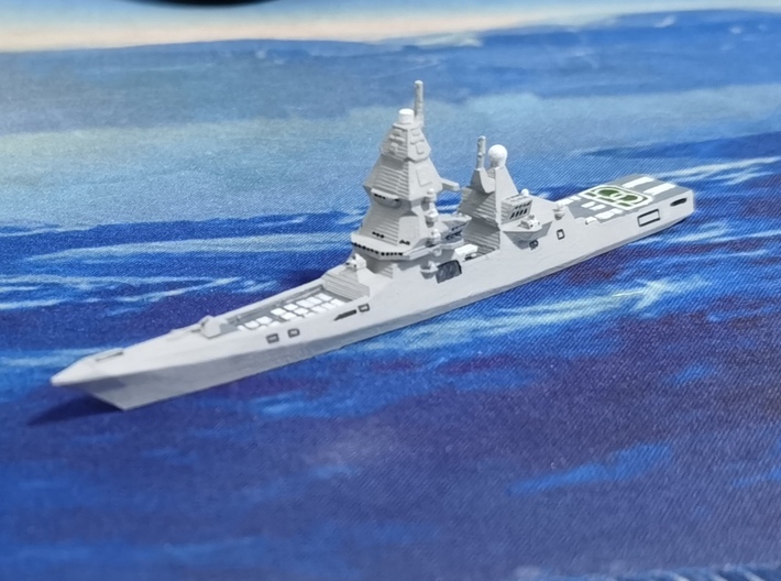 Project 23560E Shkval Destroyer, 1/1800 3d printed Painted Sample