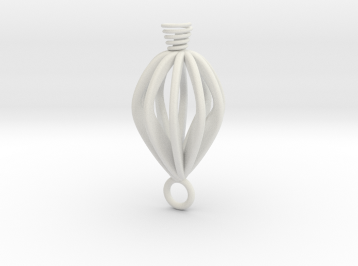 Twisted earring 3d printed