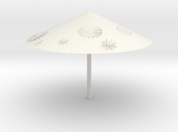 Snowflakes flying(umbrella) 3d printed
